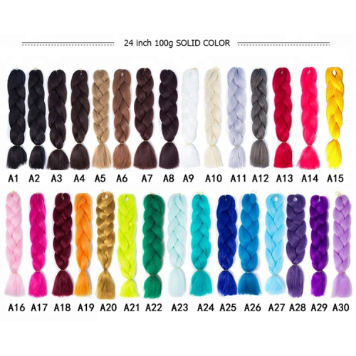 Hot selling Jumbo Ombre Braiding Hair wholesale  100g 24inch Synthetic jumbo hair braids private label braiding hair